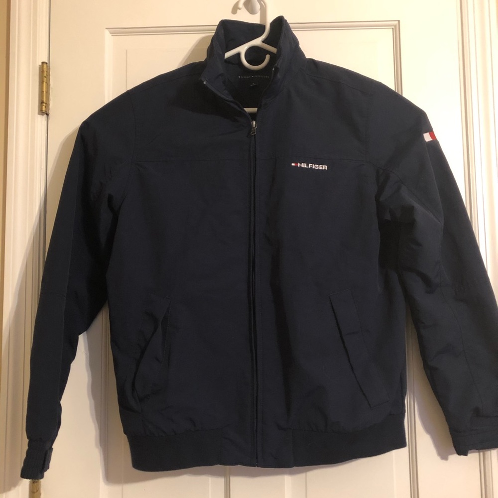 Tommy Hilfiger Lightweight Blue Bomber Jacket M